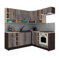 Bucatarie de Colt COSSY NEW 180-200 DR. Wenge / Decor K366